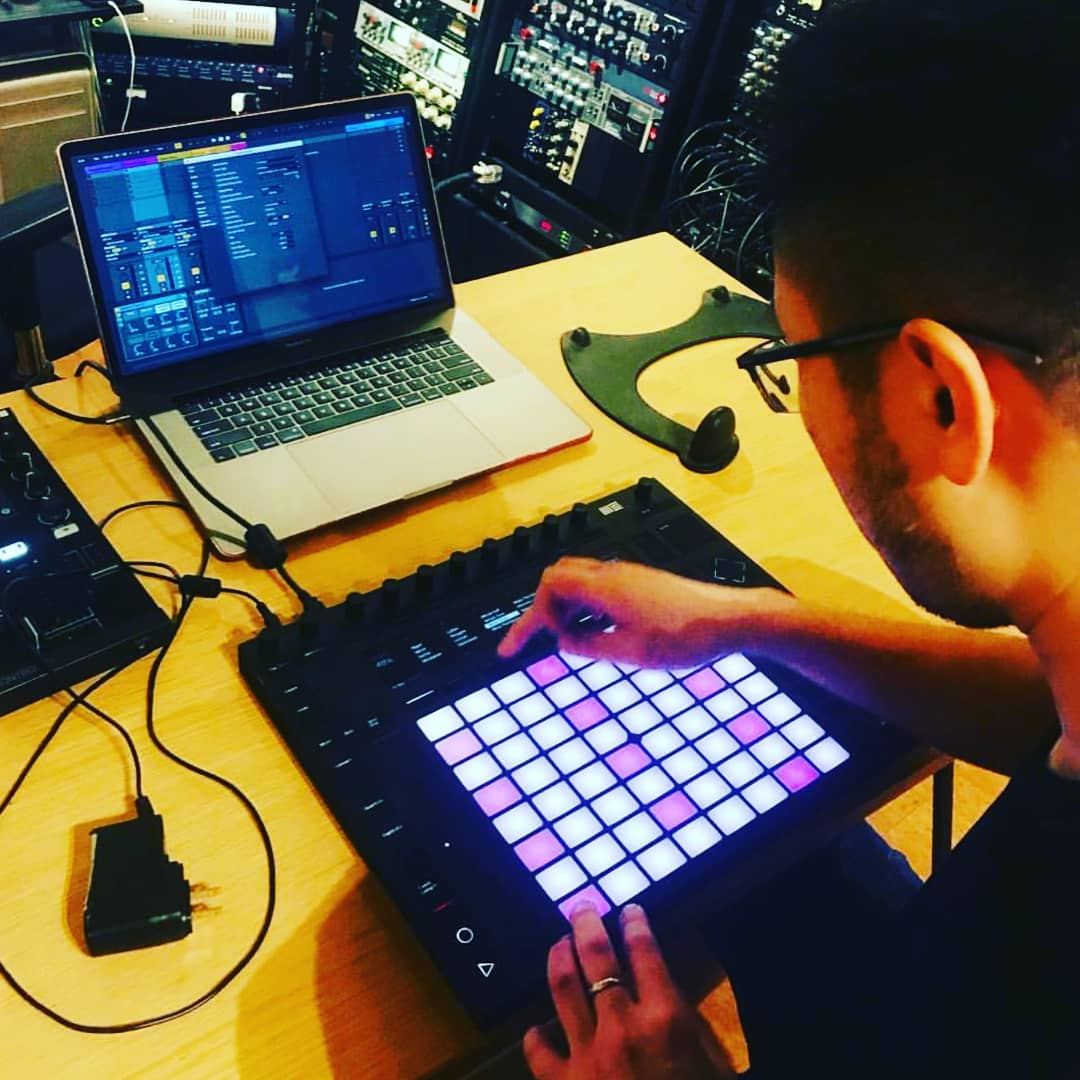 Recording session with Blues No More. This studio is just